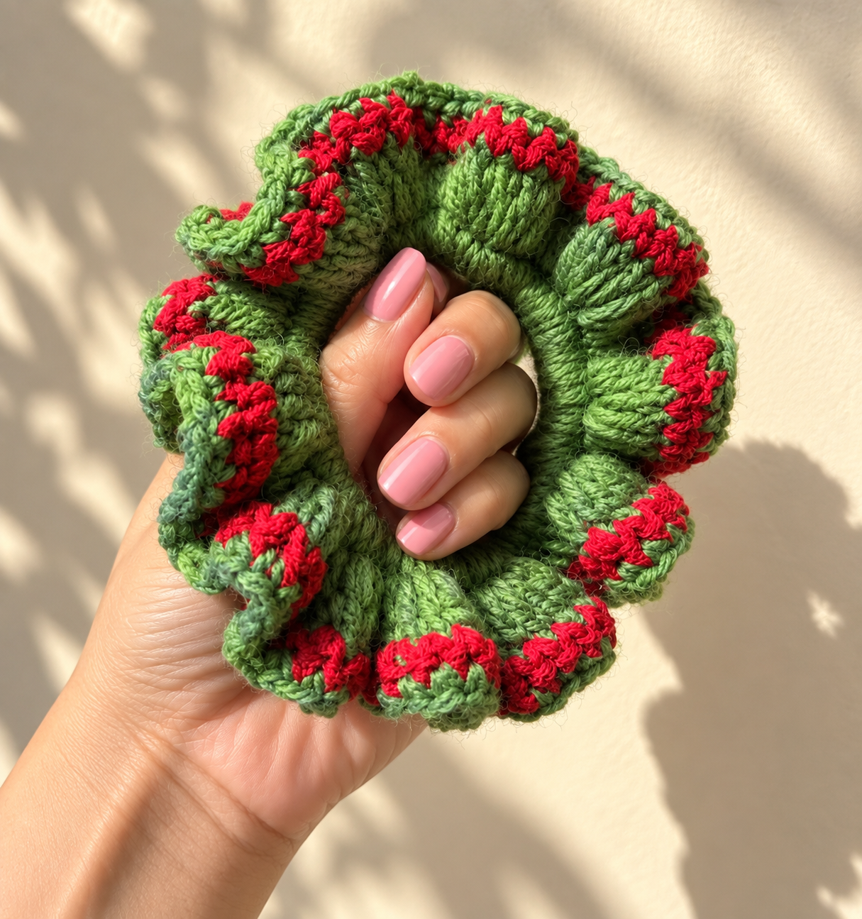 Forest Bloom Crochet Scrunchie photo 2 of 2
