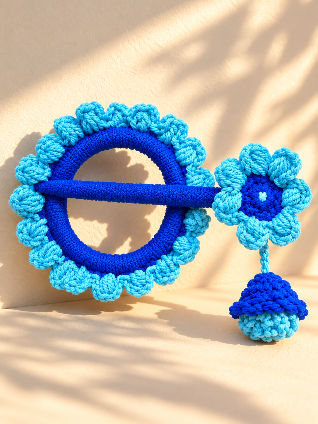 Azure Bloom Crochet Hair Stick photo 1 of 3